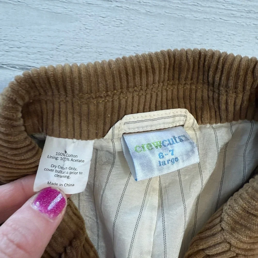 Crewcuts kids corduroy jacket‎ 6/7